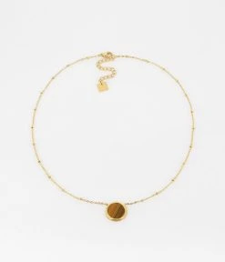 Collier Pearly (Acier Doré) 19 Collier Pearly (Acier Doré) -Zagbijoux Boutique SNS18338 01CFE WEB