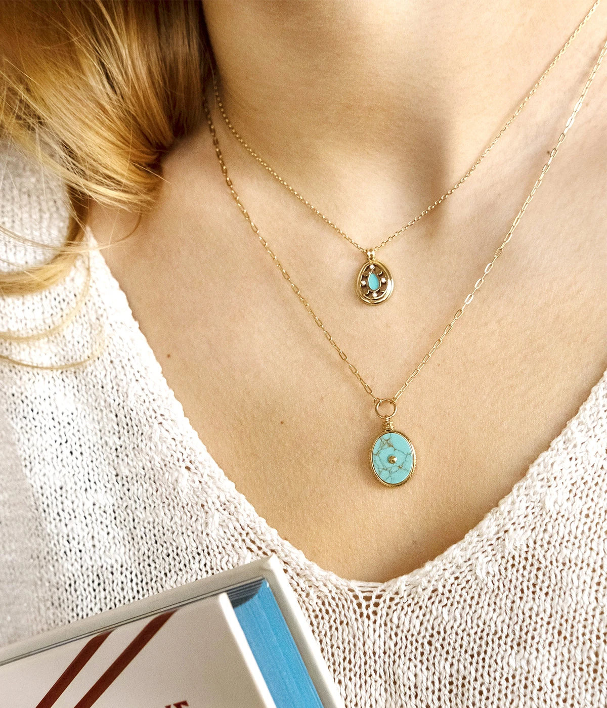 Collier Florentine (Acier Doré) 4 Collier Florentine (Acier Doré) – Image 2