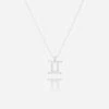 Collier Gemini (Acier) 2 Collier Gemini (Acier) -Zagbijoux Boutique SNS19819 00WHT WEB
