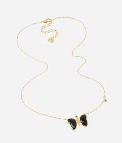 Collier Farfalla (Acier Doré) -Zagbijoux Boutique SNS20045 01BLK WEB