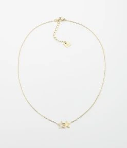 Collier Double Star (Acier Doré)