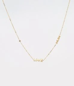 Collier Love Mum (Acier Doré)