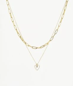 Collier U2 Nacre (Acier Doré)