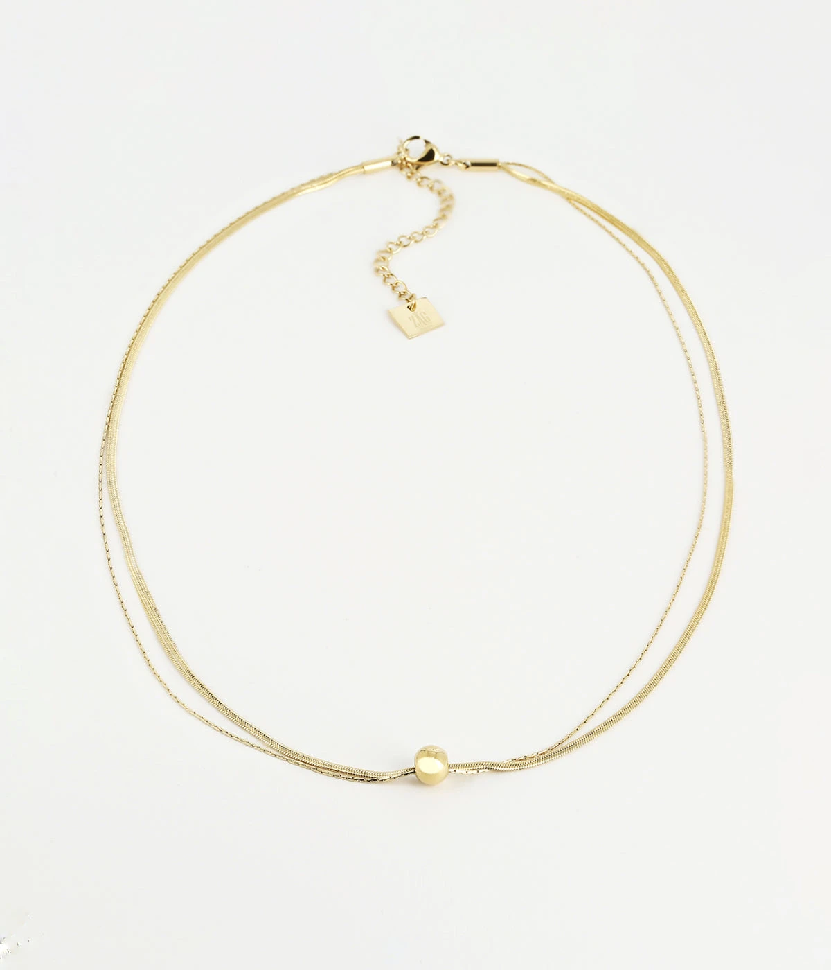 Collier Pepita (Acier Doré) 3 Collier Pepita (Acier Doré)