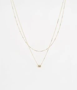 Collier Gravity (Acier Doré) -Zagbijoux Boutique SNX18132 01WHT WEB