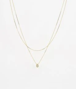 Collier Carole (Acier Doré) -Zagbijoux Boutique SNX18136 01WHT WEB