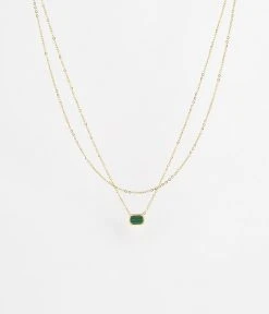 Collier Deauville (Acier Doré) -Zagbijoux Boutique SNX18227 01GRN WEB