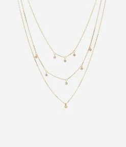 Collier Darling (Acier Doré) -Zagbijoux Boutique SNX20399 01WHT WEB