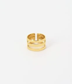 Bague Viseu (Acier Doré)