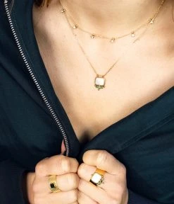 Bague Elisabeth (Acier Doré) -Zagbijoux Boutique SRL19749 01SEL P1