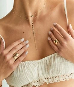 Bague Lior (Acier Doré) -Zagbijoux Boutique SRL20055 01GRN P2