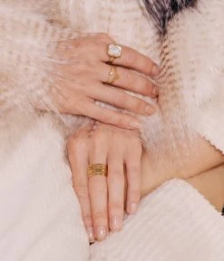 Bague Mini Mandosa (Acier Doré) -Zagbijoux Boutique SRM16356 01UNI P