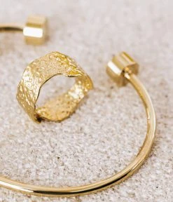 Bague Tayara (Acier Doré) -Zagbijoux Boutique SRM19924 01MAT NM1