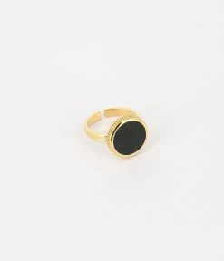 Bague Pearly (Acier Doré) -Zagbijoux Boutique SRR18338 01BLK WEB