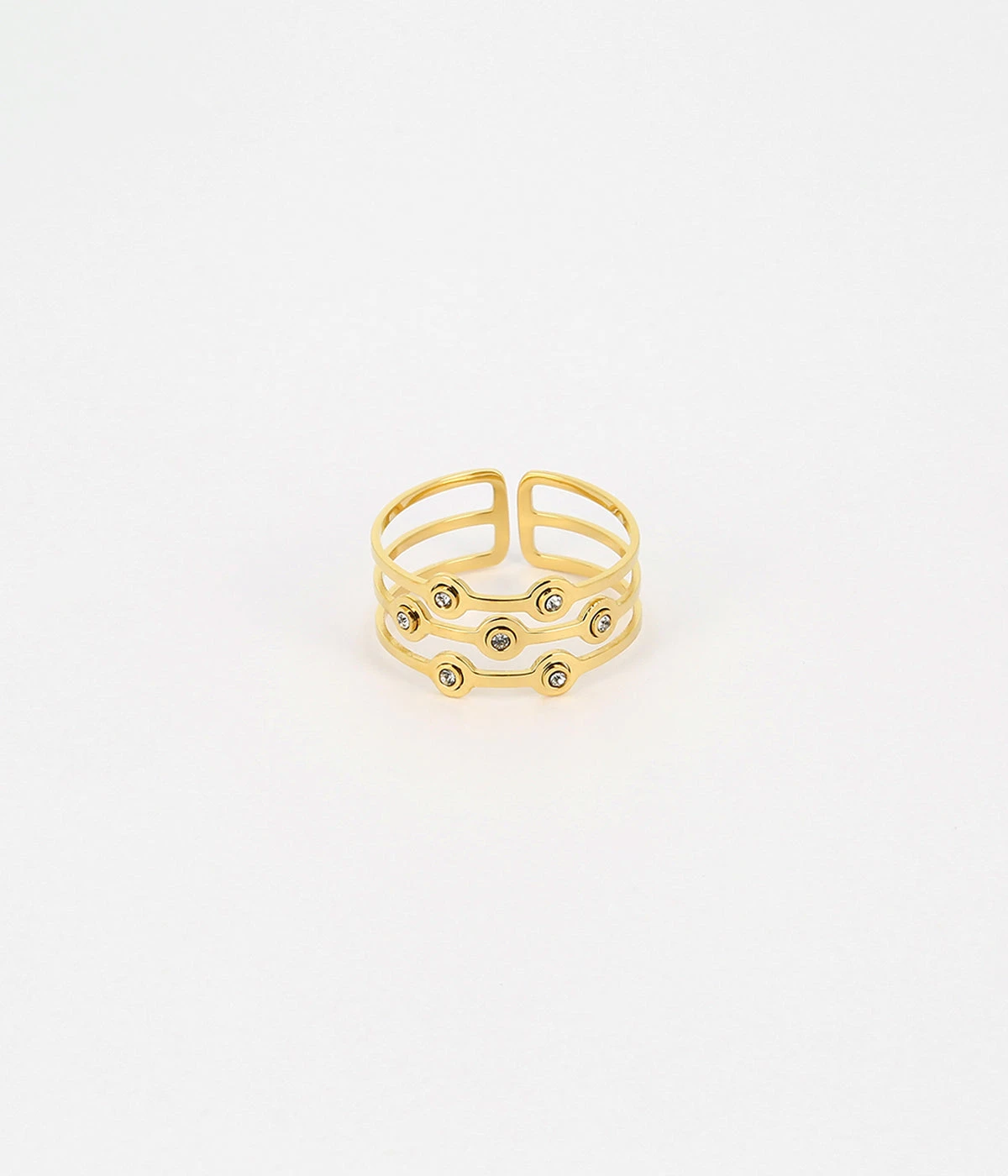 Bague Bellezza (Acier Doré) 3 Bague Bellezza (Acier Doré)