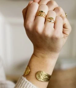 Bague Posy (Acier Doré) -Zagbijoux Boutique SRR20139 01GRN P1