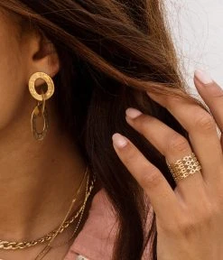 Bague Link (Acier Doré) -Zagbijoux Boutique SRR9884 01UNI P4
