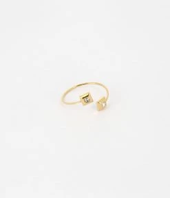 Bague Aspena (Acier Doré) -Zagbijoux Boutique SRS18213 01WHT WEB