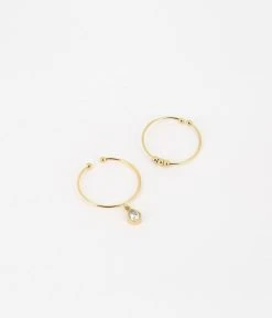 Bague Carole (Acier Doré) -Zagbijoux Boutique SRX18136 01WHT WEB