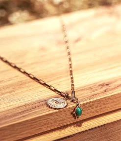 Sautoir Lena (Acier Doré) -Zagbijoux Boutique Sautoir Lena