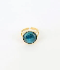 Bague Akilah (Acier Doré) -Zagbijoux Boutique bague akilah acier dore apatite
