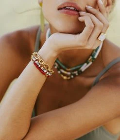 Bague Ava (Acier Doré) -Zagbijoux Boutique bague ava acier dore nacre 1 portee