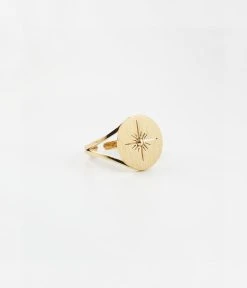 Bague Aztèque (Acier Doré)