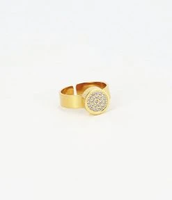 Bague Code (Acier Doré)