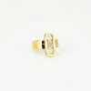 Bague Délia (Acier Doré) -Zagbijoux Boutique bague delia acier dore