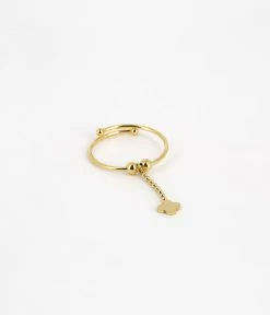 Bague Eden (Acier Doré) -Zagbijoux Boutique bague eden acier dore 1