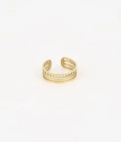 Bague Irina (Acier Doré)