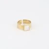 Bague Jenna (Acier Doré) 2 Bague Jenna (Acier Doré) -Zagbijoux Boutique bague jenna acier dore nacre
