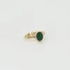 Bague Jordanna (Acier Doré) -Zagbijoux Boutique bague jordanna acier dore malachite