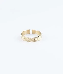 Bague Kheops (Acier Doré)