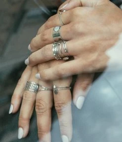 Bague Link (Acier) -Zagbijoux Boutique bague link acier portee 1