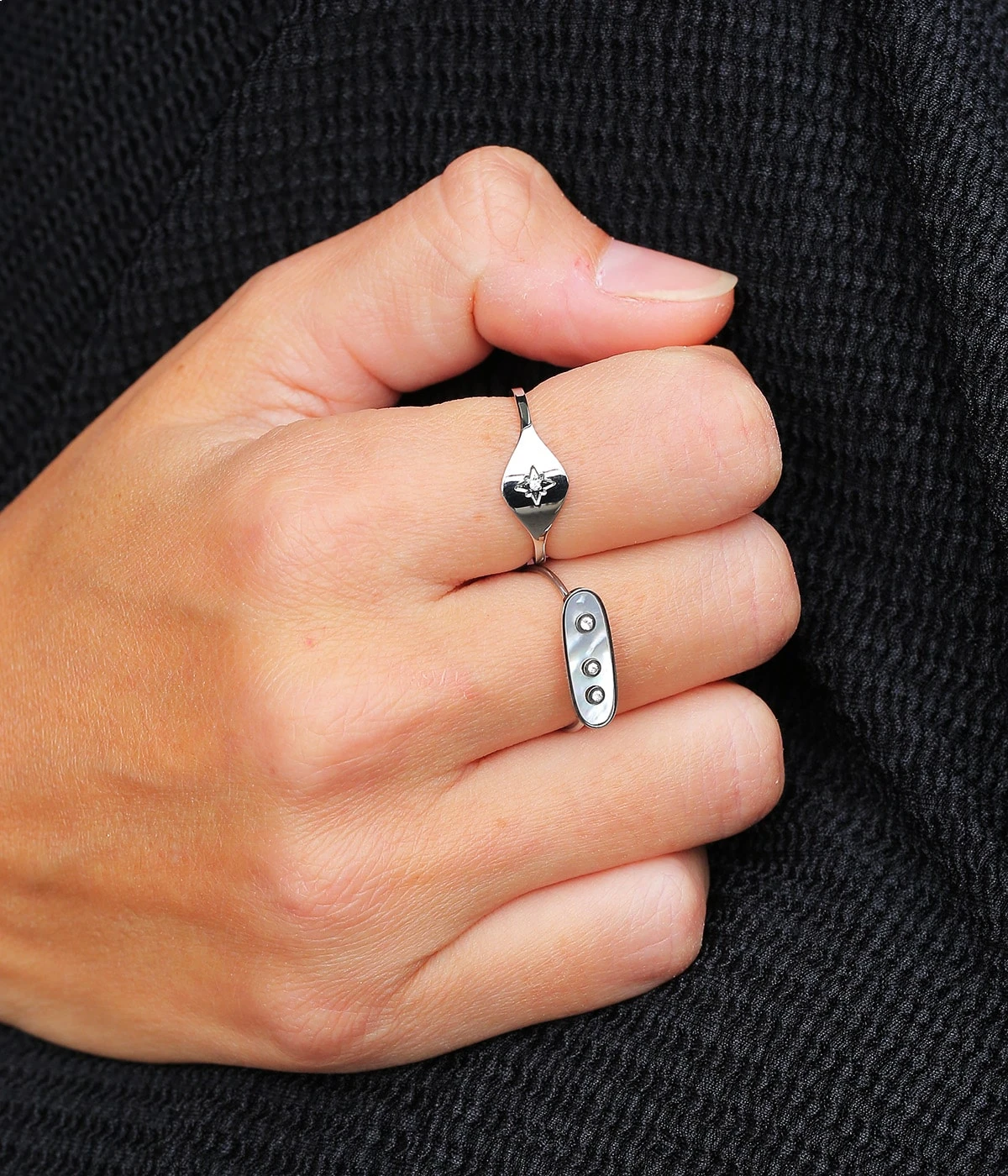 Bague Ojos (Acier) 4 Bague Ojos (Acier) – Image 2