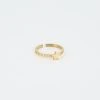 Bague Petite Étoile (Acier Doré) -Zagbijoux Boutique bague petite etoile acier dore