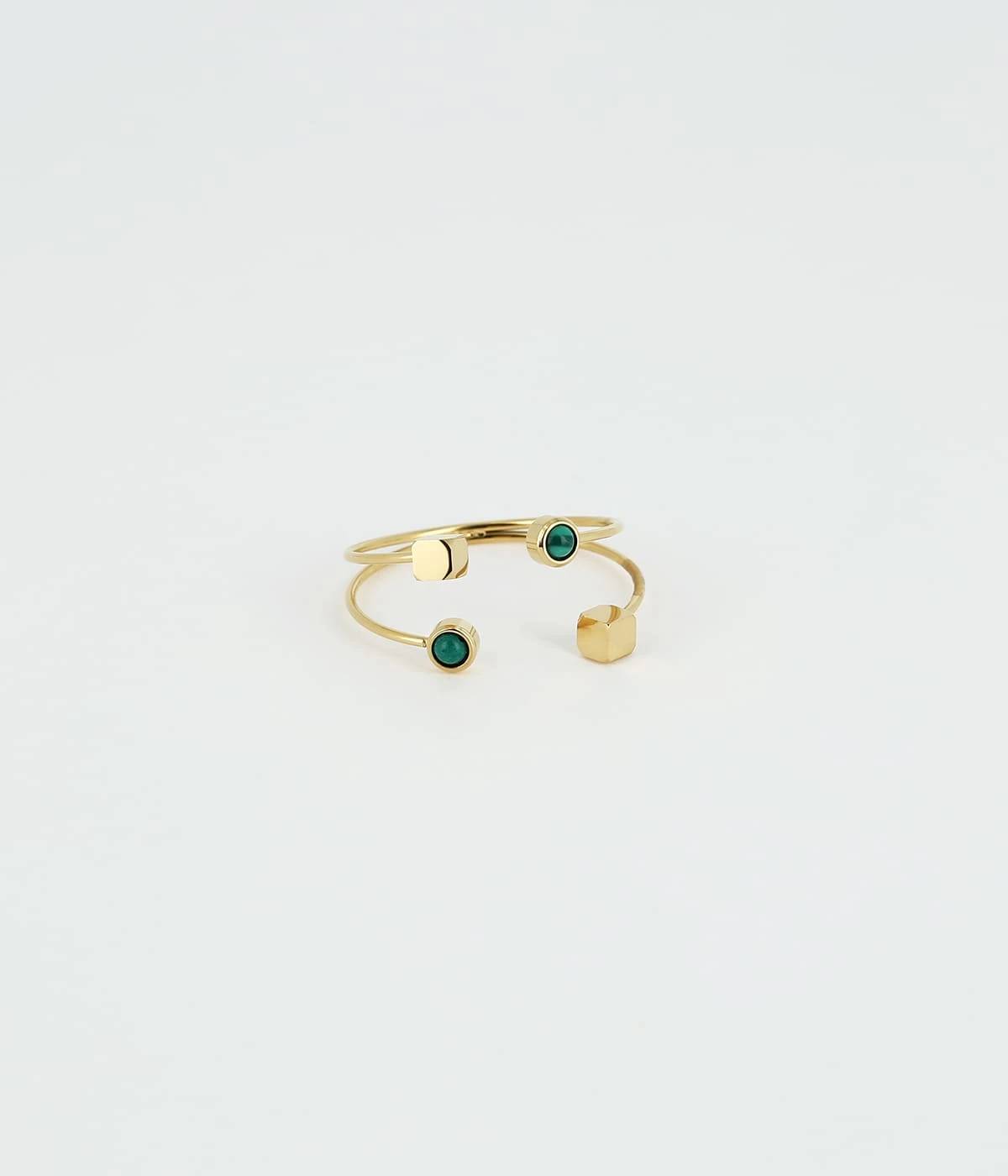 Bague Quadrito (Acier Doré) 3 Bague Quadrito (Acier Doré)