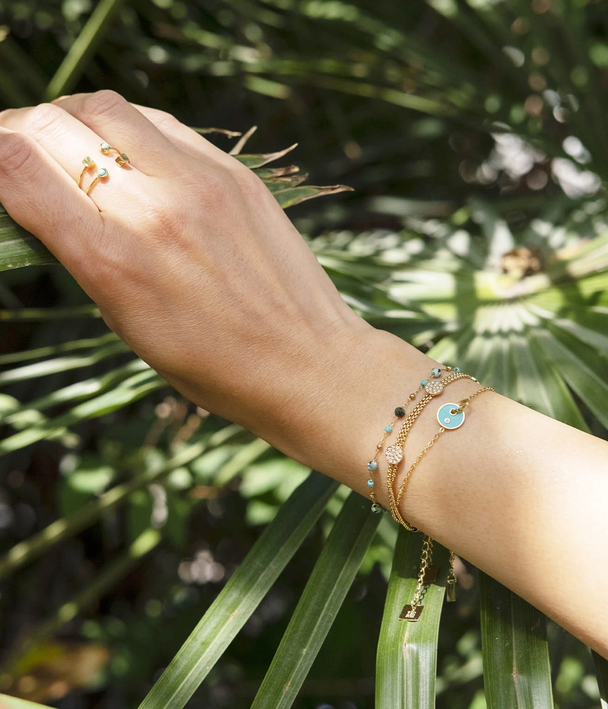 Bague Quadrito (Acier Doré) 5 Bague Quadrito (Acier Doré) – Image 3