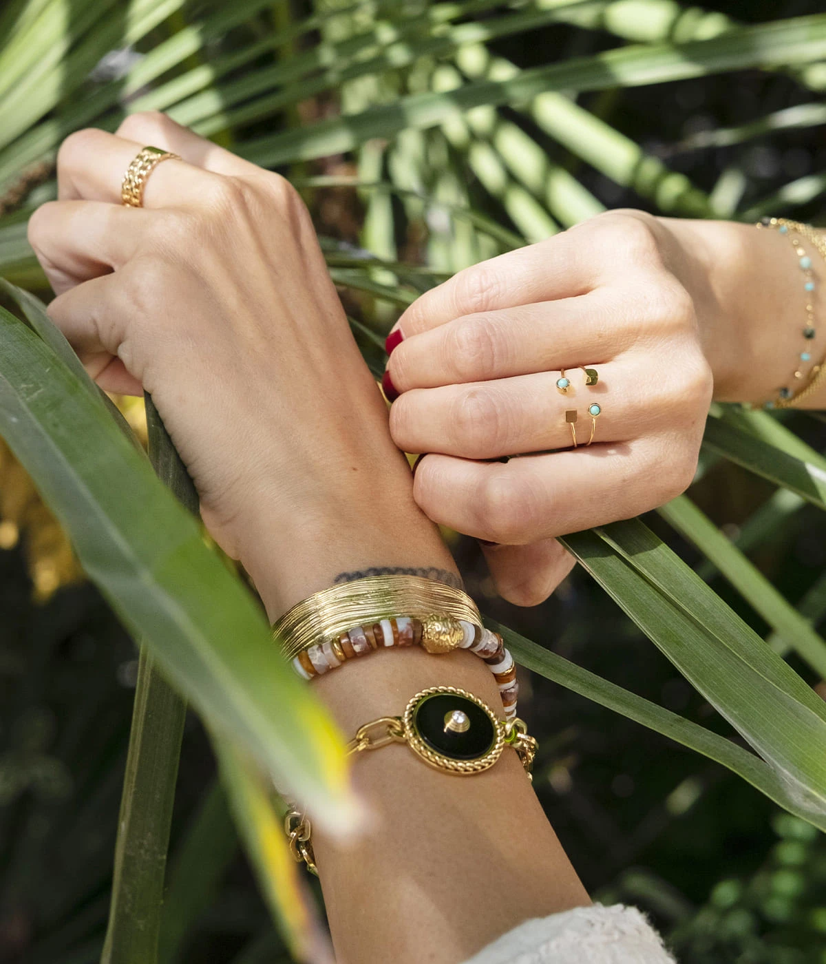 Bague Quadrito (Acier Doré) 6 Bague Quadrito (Acier Doré) – Image 4