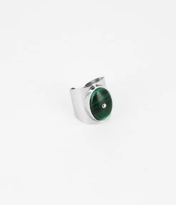 Bague Sceria (Acier) -Zagbijoux Boutique bague sceria acier malachite