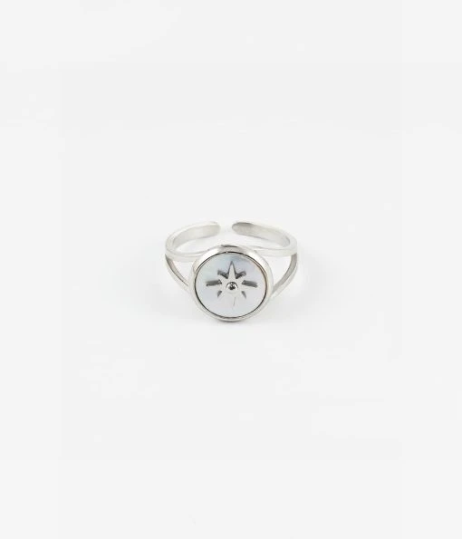 Bague Sun (Acier) -Zagbijoux Boutique bague sun acier nacre