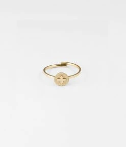 Bague Templier (Acier Doré)