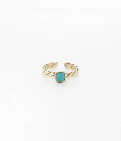 Bague Tresse (Acier Doré)