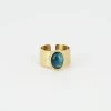 Bague Tulum (Acier Doré) -Zagbijoux Boutique bague tulum acier dore apatite