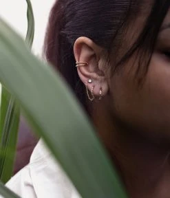 Boucles D'oreilles Alexa (Acier Doré)