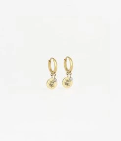 Boucles D'oreilles Ariel (Acier Doré)