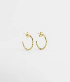 Boucles D'oreilles Aura (Acier Doré)