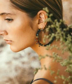 Boucles D'oreilles Cap Skirring (Acier Doré) -Zagbijoux Boutique boucles doreilles cap skirring acier dore 2 portees