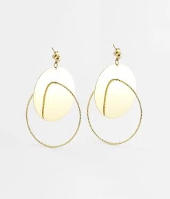 Boucles D’oreilles Damian (Acier Doré)